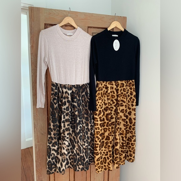 Reborn J | NWT | midi leopard dress | sz XL - Picture 9 of 9